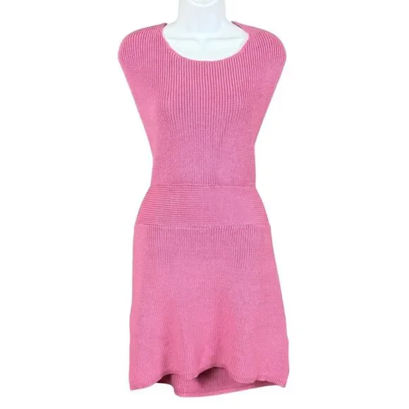 FP Beach Free People Convertible Low Back Convertible Halter Dress Pink  Knit, L